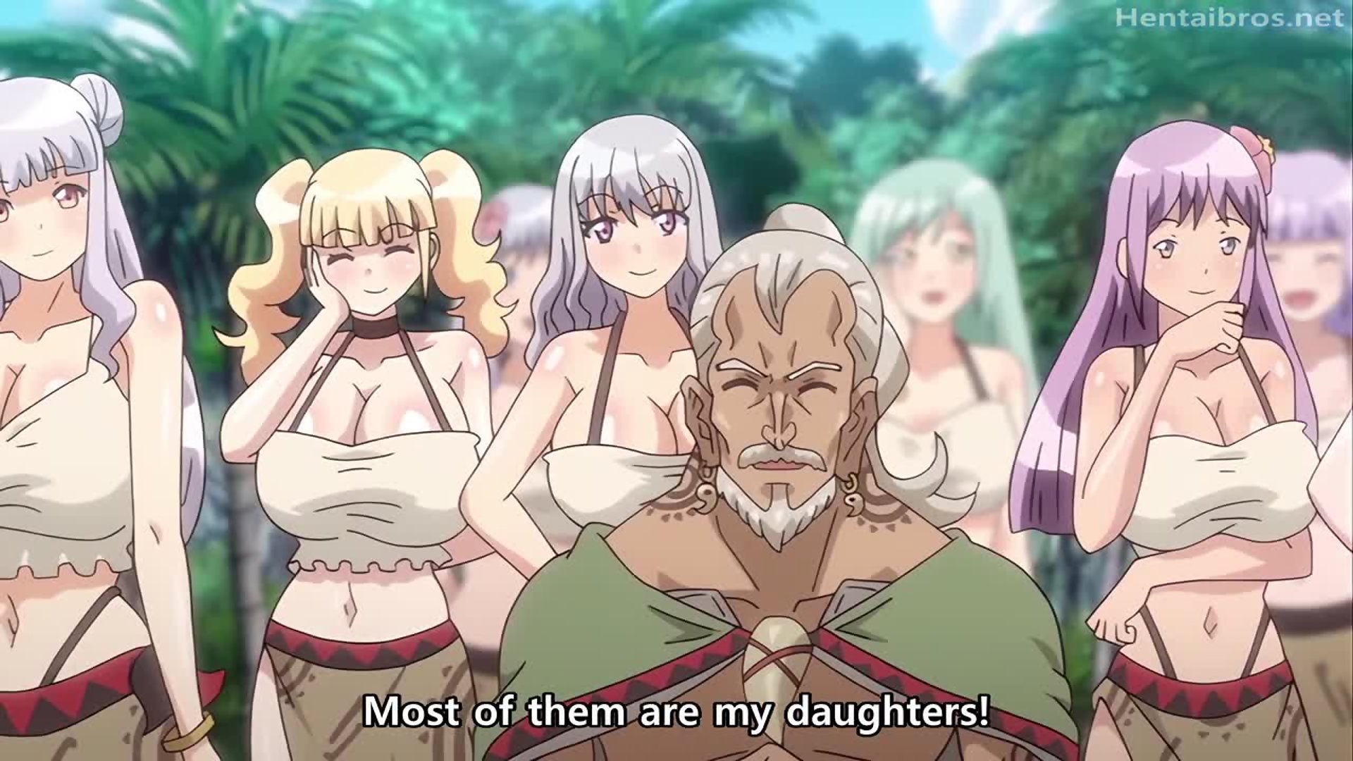 Welcome to Harem Island! 1 - Hentai isekai full of busty village women to please