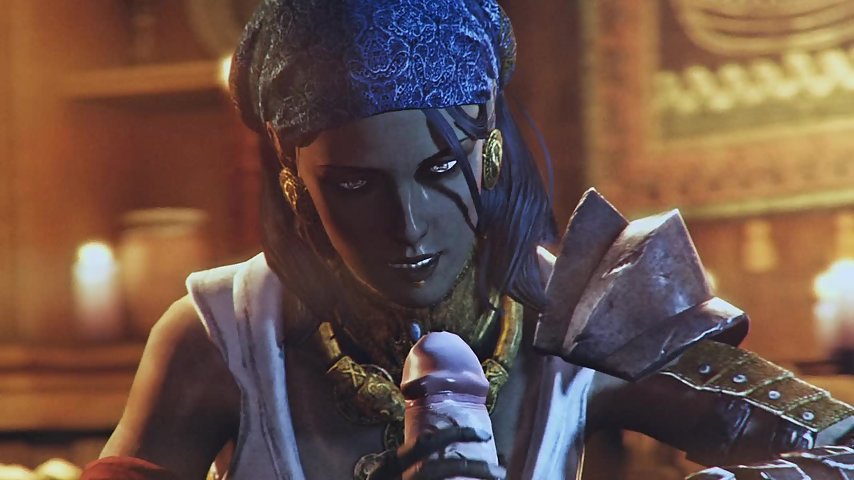 Siren's Call - Ebony pirate girl sucks the captain's dick to pay off debts thumbnail