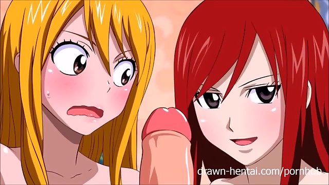 Monster Tail Porn - Ezra Scarlet from Fairy Tail gets gangbanged by weird tentacle clothing  monster - Hentai City